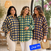 پک 12 عددی شومیز کیمونو فوق بیگ سایز